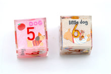 Load image into Gallery viewer, Little Dog - Dachshund -2 color Brown and pink Colors -polyhedral set [Sharp Edge] [Handmade]
