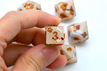 Load image into Gallery viewer, Little Dog - Dachshund -2 color Brown and pink Colors -polyhedral set [Sharp Edge] [Handmade]
