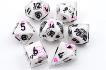 Load image into Gallery viewer, Black Pink Poodle Dog- polyhedral set [Sharp Edge] Hand made

