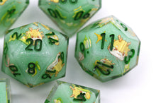 Load image into Gallery viewer, Tiny Lily Dragon dice 2 colors Dice- polyhedral set [Sharp Edge] Hand made
