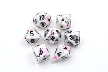 Load image into Gallery viewer, Black Pink Poodle Dog- polyhedral set [Sharp Edge] Hand made
