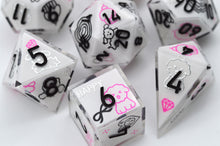 Load image into Gallery viewer, Black Pink Poodle Dog- polyhedral set [Sharp Edge] Hand made
