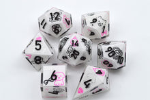 Load image into Gallery viewer, Black Pink Poodle Dog- polyhedral set [Sharp Edge] Hand made
