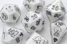 Load image into Gallery viewer, Black&amp;White Poodle Dog- polyhedral set [Sharp Edge] Hand made
