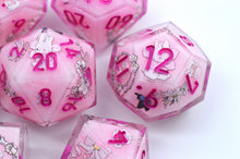 Load image into Gallery viewer, Bunny Garden Dice- polyhedral set [Sharp Edge] Hand made
