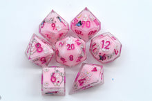 Load image into Gallery viewer, Bunny Garden Dice- polyhedral set [Sharp Edge] Hand made
