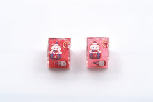 Load image into Gallery viewer, Bear Circus - 3 Colors - Blue,Red and Pink- polyhedral set [Sharp Edge] Hand made
