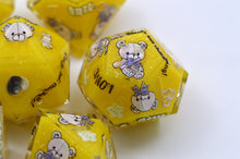 Load image into Gallery viewer, Teddy bear Yellow Colors- polyhedral set [Sharp Edge] Hand made
