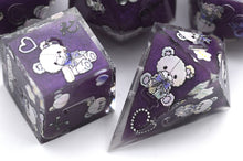 Load image into Gallery viewer, Teddy bear- 2 colors- Yellow ,Purple- polyhedral set [Sharp Edge] Hand made
