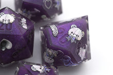 Load image into Gallery viewer, Teddy bear- 2 colors- Yellow ,Purple- polyhedral set [Sharp Edge] Hand made
