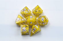 Load image into Gallery viewer, Teddy bear- 2 colors- Yellow ,Purple- polyhedral set [Sharp Edge] Hand made
