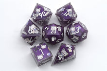 Load image into Gallery viewer, Teddy bear Purple Colors- polyhedral set [Sharp Edge] Hand made
