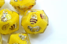 Load image into Gallery viewer, Bee Kitten Dice [Handmade Dice Set]
