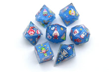 Load image into Gallery viewer, The Clown Blue Colors [Handmade Dice Set]
