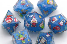 Load image into Gallery viewer, The Clown Blue Colors [Handmade Dice Set]
