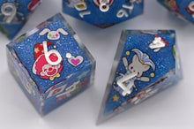 Load image into Gallery viewer, The Clown Blue Colors [Handmade Dice Set]
