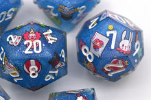 Load image into Gallery viewer, The Clown Blue Colors [Handmade Dice Set]
