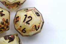 Load image into Gallery viewer, Magic Rabbit 3 colors Dice- polyhedral set [Sharp Edge] Hand made
