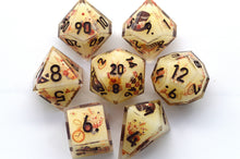 Load image into Gallery viewer, Magic Rabbit 3 colors Dice- polyhedral set [Sharp Edge] Hand made
