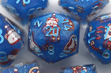 Load image into Gallery viewer, Bear Circus - 3 Colors - Blue,Red and Pink- polyhedral set [Sharp Edge] Hand made

