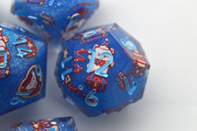 Load image into Gallery viewer, Bear Circus - 3 Colors - Blue,Red and Pink- polyhedral set [Sharp Edge] Hand made
