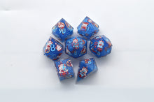 Load image into Gallery viewer, Bear Circus - 3 Colors - Blue,Red and Pink- polyhedral set [Sharp Edge] Hand made
