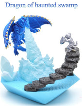 Load image into Gallery viewer, Dragon dice 45mm.Diorama Chonk + LED Dice stand-  [Sharp Edge] Hand made
