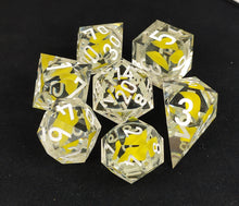 Load image into Gallery viewer, Marble Dice - Yellow [Sharp Edge] Hand made

