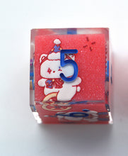 Load image into Gallery viewer, Bear Circus - 3 Colors - Blue,Red and Pink- polyhedral set [Sharp Edge] Hand made
