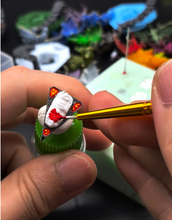 Load image into Gallery viewer, Dragon dice 45mm.Diorama Chonk + LED Dice stand-  [Sharp Edge] Hand made
