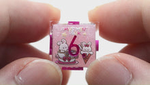 Load and play video in Gallery viewer, Amusement Park Bunny Dice- polyhedral set [Sharp Edge] Hand made
