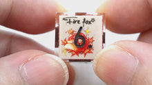 Load and play video in Gallery viewer, Fire Fox dice 3 colors Dice- polyhedral set [Sharp Edge] Hand made
