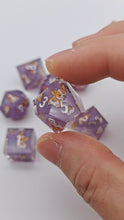 Load and play video in Gallery viewer, Little Dog Purple Color [Handmade Dice Set]
