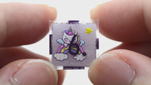 Load and play video in Gallery viewer, Unicorn Dreams Dice- polyhedral set [Sharp Edge] Hand made
