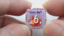 Load and play video in Gallery viewer, Fire Fox dice 3 colors Dice- polyhedral set [Sharp Edge] Hand made
