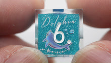 Load and play video in Gallery viewer, Dolphin dice 2 colors Dice- polyhedral set [Sharp Edge] Hand made
