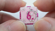 Load and play video in Gallery viewer, Bunny Garden Dice- polyhedral set [Sharp Edge] Hand made
