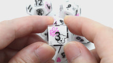 Load and play video in Gallery viewer, Black Pink Poodle Dog- polyhedral set [Sharp Edge] Hand made
