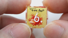 Load and play video in Gallery viewer, Fire Fox dice 3 colors Dice- polyhedral set [Sharp Edge] Hand made
