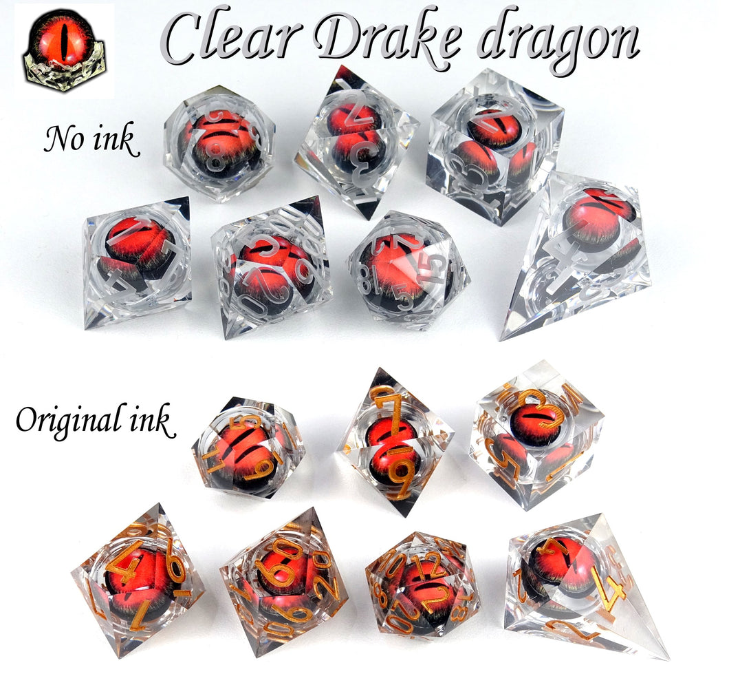Dragon Eye Rolling Dice - Drake dragon [Sharp Edge] Hand made