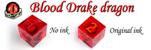 Load image into Gallery viewer, Dragon Eye Rolling Dice - Drake dragon [Sharp Edge] Hand made
