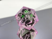 Load image into Gallery viewer, Compass Dice 32mm - Purple color [Handmade - made to order]
