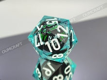 Load image into Gallery viewer, Compass Dice 32mm - Blue color [Handmade - made to order]
