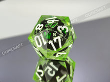 Load image into Gallery viewer, Compass Dice 32mm - Green color [Handmade - made to order]

